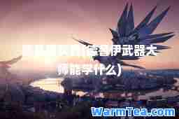 德鲁伊武器(德鲁伊武器能学什么)