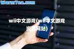 wii中文游戏(wii中文游戏资源网站)