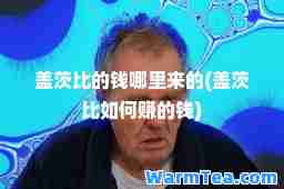 盖茨比的钱哪里来的(盖茨比如何赚的钱)