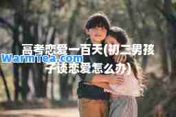高考恋爱一百天(初二男孩子谈恋爱怎么办)