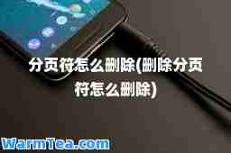 分页符怎么删除(删除分页符怎么删除)