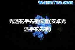 光遇花手先祖位置(安卓光遇手花先祖)