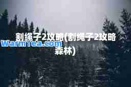 割绳子2攻略(割绳子2攻略森林)