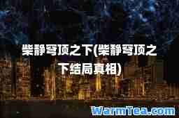 柴静穹顶之下(柴静穹顶之下结局真相)