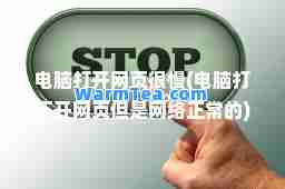 电脑打开网页很慢(电脑打不开网页但是网络正常的)
