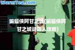 蝙蝠侠阿甘之城(蝙蝠侠阿甘之城谜语人攻略)