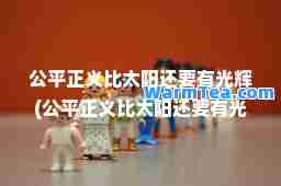 公平正义比太阳还要有光辉(公平正义比太阳还要有光辉是谁说的)