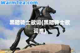 黑暗骑士歌词(黑暗骑士歌词难) 黑暗骑士歌词(黑暗骑士歌词难)