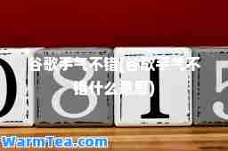 谷歌手气不错(谷歌手气不错什么意思)