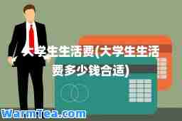 大学生生活费(大学生生活费多少钱适)