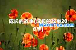 成长的故事(成长的故事200字)