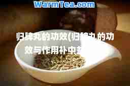 归脾丸的功效(归脾丸的功效与作用补中益气丸)