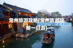常州旅游攻略(常州旅游攻略一日游)
