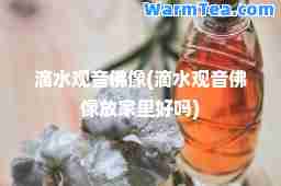 滴水观音佛像(滴水观音佛像放家里好吗)