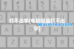 打不出字(电脑键盘打不出字)