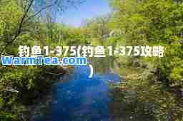 钓鱼1-375(钓鱼1-375攻略)