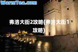 弗洛大街2攻略(弗洛大街1攻略)