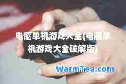 电脑单机游戏大全(电脑单机游戏大全破解版)