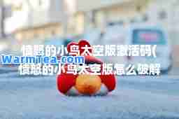 愤怒的小鸟太空版激活码(愤怒的小鸟太空版怎么破解)