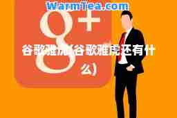 谷歌雅虎(谷歌雅虎还有什么)