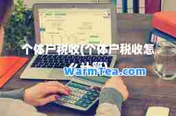 个体户税收(个体户税收怎么计算)