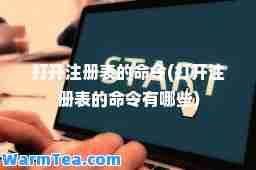 打开注册表的令(打开注册表的令有哪些)