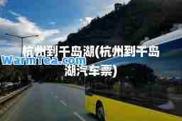 杭州到千岛湖(杭州到千岛湖汽车票)