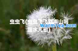 虫虫飞(虫虫飞飞到南山喝露水儿歌)