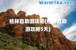 桂林自助游攻略(桂林自助游攻略5天)
