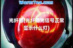 光纤猫(光纤猫光信号正常显示什么灯)