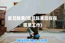 复旦陈果(复旦陈果现在在哪里工作)