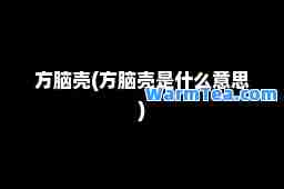方脑壳(方脑壳是什么意思)