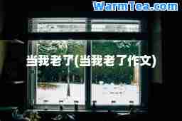 当我老了(当我老了作文)