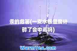 汞的危害(一支水银温度计碎了会中毒吗)