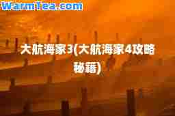 大航海家3(大航海家4攻略秘籍)