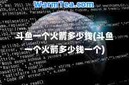 斗鱼一个火箭多少钱(斗鱼一个火箭多少钱一个)