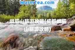 峨眉山旅游攻略(成都峨眉山旅游攻略)