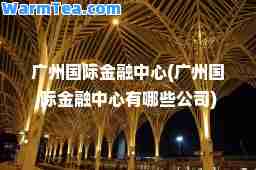 广州金融中心(广州金融中心有哪些公司)