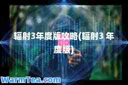 辐射3年度版攻略(辐射3 年度版)
