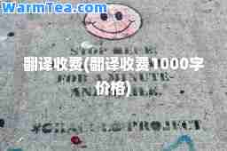 翻译收费(翻译收费1000字价格)