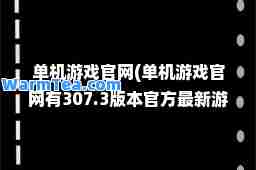 单机游戏官网(单机游戏官网有307.3版本官方游戏大厅吗网站站点