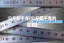 公斤和千克(公斤和千克的区别)