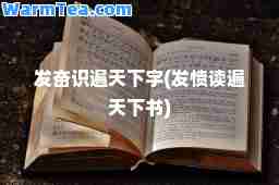 发奋识遍天下字(发愤读遍天下书)