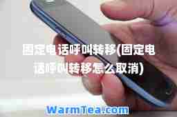 固定电话呼叫转移(固定电话呼叫转移怎么取消)