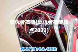 复仇者技能(复仇者技能加点2023)