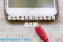 固定电话充值(固定电话充值优惠)