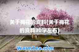 关于梅花的资料(关于梅花的资料30字左右)