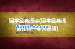 国学经典诵读(国学经典诵读比赛一等奖视频)