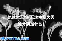 地球大灭绝(五次生物大灭绝分别是什么)
