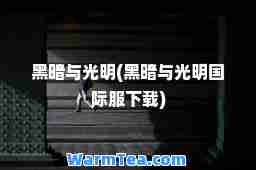 黑暗与光明(黑暗与光明服下载)